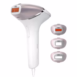 Philips Lumea Prestige Lumea IPL 8000 Series BRI947/00 Épilateur à lumière pulsée avec SenseIQ, Or, Blanc, Lumière pulsée, 8, ...