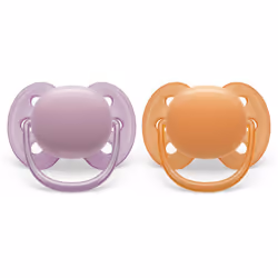 Philips AVENT ultra soft SCF091/33 Sucette, Sucette ultra souple, Orthodontique, Silicone, Garçon/Fille