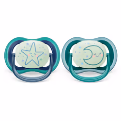 Philips AVENT SCF376/13 tétine pour bébé Tétine pour bébé classique Orthodontique Silicone Bleu, Vert