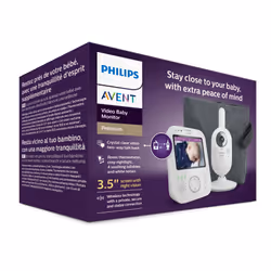 Philips AVENT SCD892/26 moniteur vidéo pour bébé 300 m FHSS Blanc