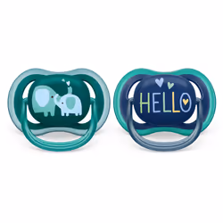 Philips AVENT SCF349/18 tétine pour bébé Tétine pour bébé classique Orthodontique Silicone Bleu, Vert