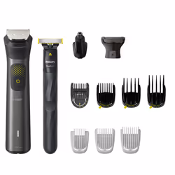 Philips All-in-One Trimmer MG9530/15 Series 9000, Gris, 0,2 mm, 2 cm, 0,2 mm, Barbe, Oreille, Visage, Moustache, Nez, Batteri ...