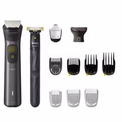 Philips All-in-One Trimmer MG9540/15 Series 9000, Gris, 0,2 mm, 2 cm, 0,2 mm, Barbe, Oreille, Visage, Moustache, Nez, Batteri ...