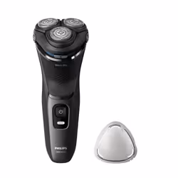 Philips Shaver 3000 Series S3145/00 Rasoir électrique 100 % étanche, Rasoir rotatif, SkinProtect, Noir, Batterie, Lithium-Ion ...