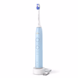 Philips HX7406/01, Adulte, Brosse à dents à ultrasons, Soin quotidien, Sensible, 62000 mouvements par minute, Bleu, 2 min, 4  ...