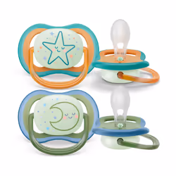 Philips AVENT ultra air SCF376/23 Sucette, Tétine pour bébé classique, Orthodontique, Silicone, Garçon/Fille