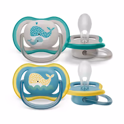 Philips AVENT ultra air SCF349/24 Sucette, Tétine pour bébé classique, Orthodontique, Silicone, Garçon/Fille