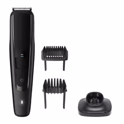 Philips BEARDTRIMMER Series 5000 BT5515/20 Tondeuse à barbe, Lavable, Batterie, Lame auto-aiguisable, Noir