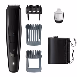Philips BEARDTRIMMER Series 5000 BT5515/75 Tondeuse à barbe, Lavable, Batterie, Lame auto-aiguisable, Noir