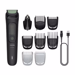 Philips MG3945/15, Noir, 0,5 mm, 1,2 cm, 1 mm, Universel, Barbe, Oreille, Tête, Nez