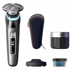 Philips i9000 Prestige XP9202/30 Rasoir électrique 100 % étanche avec SkinIQ, Rasoir rotatif, Anthracite, SkinIQ, GroomTribe, ...