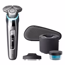 Philips SHAVER Series 9000 S9975/54 Rasoir électrique 100 % étanche, Rasoir rotatif, SkinIQ, GroomTribe, SH91, 2 année(s), An ...