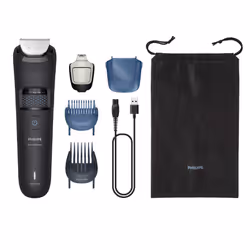 Philips BT5775/15, Sans entretien, aucune lubrification nécessaire, Batterie, Lame auto-aiguisable, Noir