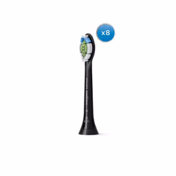 Philips HX6068/88, 8 pièce(s), Noir, 3 mois, Moyen, 62000 mouvements par minute, Philips