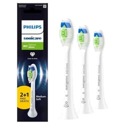 Philips Sonicare W2 Optimal White HX6063/87 3 Têtes de Brosse de Rechange