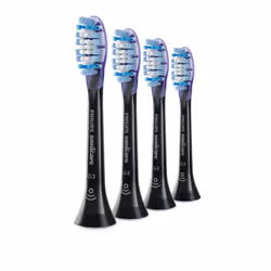 Philips HX9054/88, 4 pièce(s), Noir, 3 mois, Doux, 62000 mouvements par minute, Philips