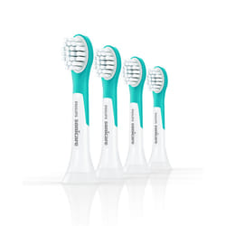 Philips Sonicare For Kids HX6034/90 tête de brosses 4 pièce(s) Bleu, Blanc