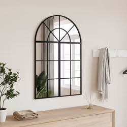 Ajoutez une touche d'esthétique minimaliste à votre décor avec ce miroir mural pratique ! Design mural : Le miroir peut être ...