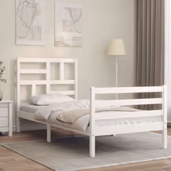 Profitez d'une bonne nuit de sommeil dans ce cadre de lit en bois ! Il sera un supplément pratique et décoratif à votre intér ...