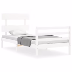 VidaXL 3195087, Blanc, 1255 mm, 2,06 m, 810 mm, 1200 x 2000 mm, 21 cm