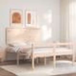 vidaXL Lit pour personne âgée sans matelas 140x190 cm bois massif - 140 x 190 cm