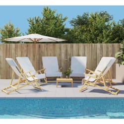 Vidaxl - Serviettes de plage 6 pcs blanc 60x135 cm tissu 400 gsm