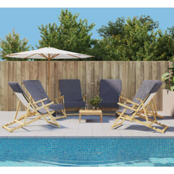 Vidaxl - Serviettes de plage 6 pcs anthracite 60x135 cm tissu 400 gsm