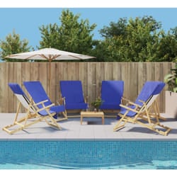 Vidaxl - Serviettes de plage 6 pcs bleu royal 60x135 cm tissu 400 gsm