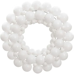 Couronne de Noël blanc 45 cm polystyrène Vidaxl