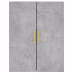 vidaXL Buffet haut Gris béton 69,5x34x180 cm Bois d'ingénierie