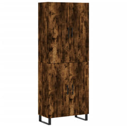 Vidaxl - Buffet haut Chêne fumé 69,5x34x180 cm Bois d'ingénierie