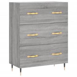vidaXL Buffet haut Sonoma gris 69,5x34x180 cm Bois d'ingénierie