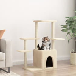 Vidaxl - Arbre à chat avec griffoirs en sisal crème 97,5 cm