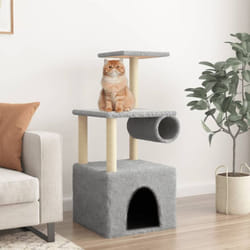 Vidaxl - Arbre à chat avec griffoirs en sisal gris clair 109,5 cm