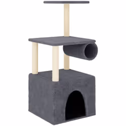 Gardez vos adorables chats amusés sans fin avec cet arbre à chat tout-en-un ! Tour pour chats tout-en-un : le mobilier pour c ...