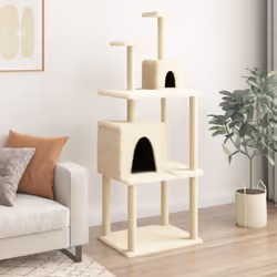 Gardez vos adorables chats amusés sans fin avec cet arbre à chat tout-en-un ! Tour pour chats tout-en-un : le mobilier pour c ...