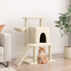 Gardez vos adorables chats amusés sans fin avec cet arbre à chat tout-en-un ! Tour pour chats tout-en-un : le mobilier pour c ...