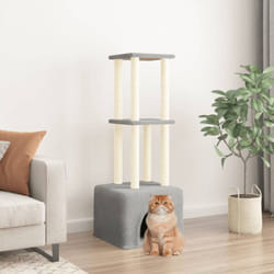 Vidaxl - Arbre à chat avec griffoirs en sisal gris clair 133,5 cm