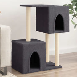 Arbre à chat avec griffoirs en sisal Gris foncé 86 cm Vidaxl