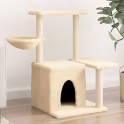 Gardez vos adorables chats amusés sans fin avec cet arbre à chat tout-en-un ! Tour pour chats tout-en-un : le mobilier pour c ...