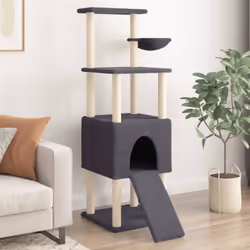 Gardez vos adorables chats amusés sans fin avec cet arbre à chat tout-en-un ! Tour pour chats tout-en-un : le mobilier pour c ...