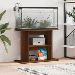 Vidaxl - Support pour aquarium chêne marron 80x35x60cm bois d'ingénierie
