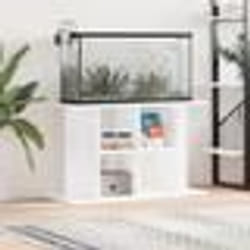 vidaXL Support daquarium blanc brillant 100x40x60cm bois dingénierie 833585