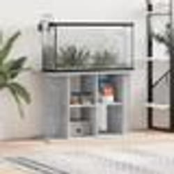 vidaXL Support pour aquarium gris béton 100x40x60 cm bois dingénierie 833587
