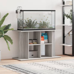 Support pour aquarium sonoma gris 100x40x60cm bois d'ingénierie