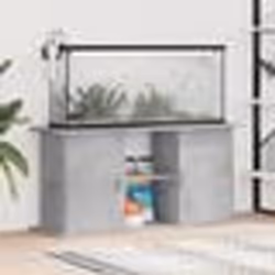 vidaXL Support pour aquarium gris béton 121x41x58 cm bois dingénierie 833619