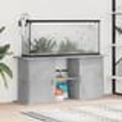 vidaXL Support pour aquarium gris béton 121x41x58 cm bois dingénierie 833619