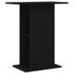 vidaXL Support pour aquarium noir 605x36x725 cm bois dingénierie 833640