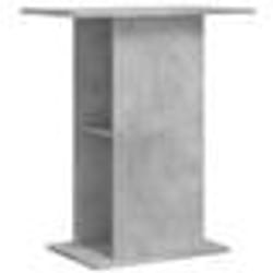 vidaXL Support daquarium gris béton 605x36x725 cm bois dingénierie 833643