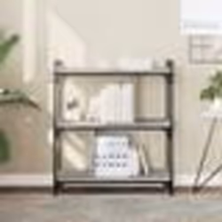 vidaXL Bibliothèque 3 niveaux sonoma gris 76x32x88cm bois d'ingénierie
